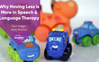 Why Having Less is More in Speech & Language Therapy