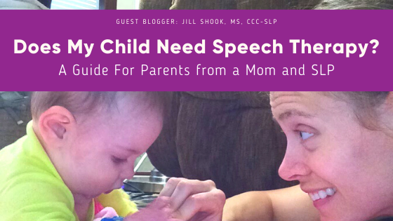 does my child need speech therapy?